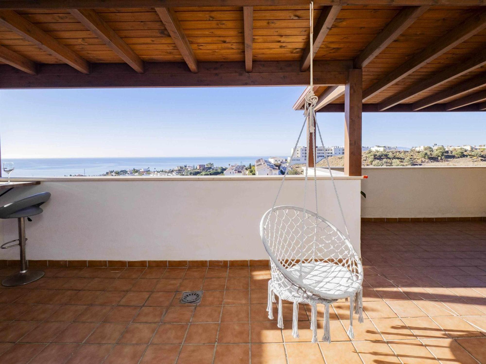马拉加Atico Con Vistas Al Mar Piscina Y Parking公寓 外观 照片