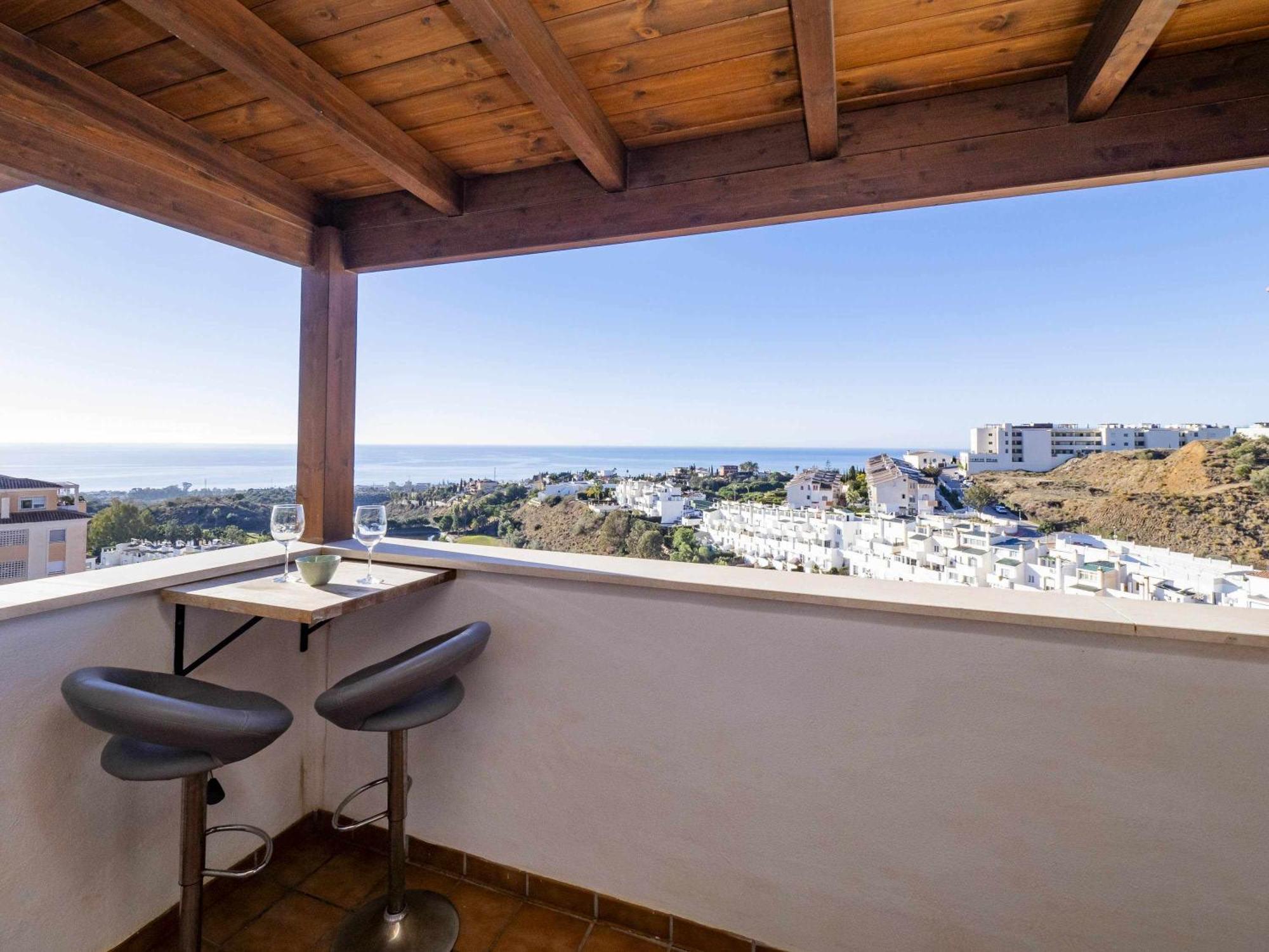 马拉加Atico Con Vistas Al Mar Piscina Y Parking公寓 外观 照片