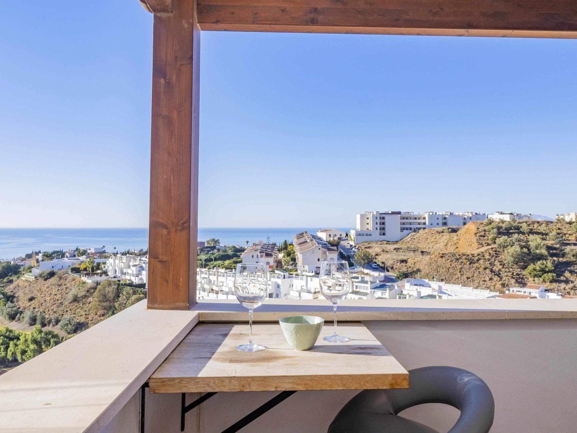 马拉加Atico Con Vistas Al Mar Piscina Y Parking公寓 外观 照片