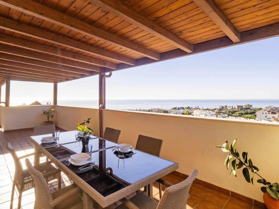 马拉加Atico Con Vistas Al Mar Piscina Y Parking公寓 外观 照片